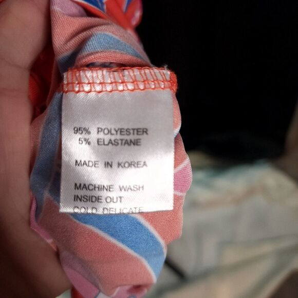 Tracy Negoshian Red Geometric Print Sheath Dress Size Large - Picture 7 of 10